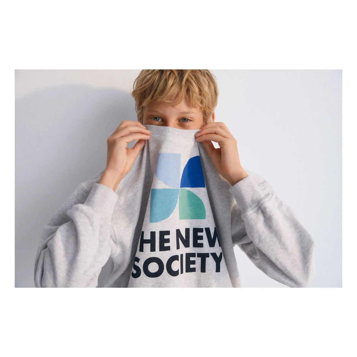 the new society - Sweat Logo Mykonos Baby | Gri melanj