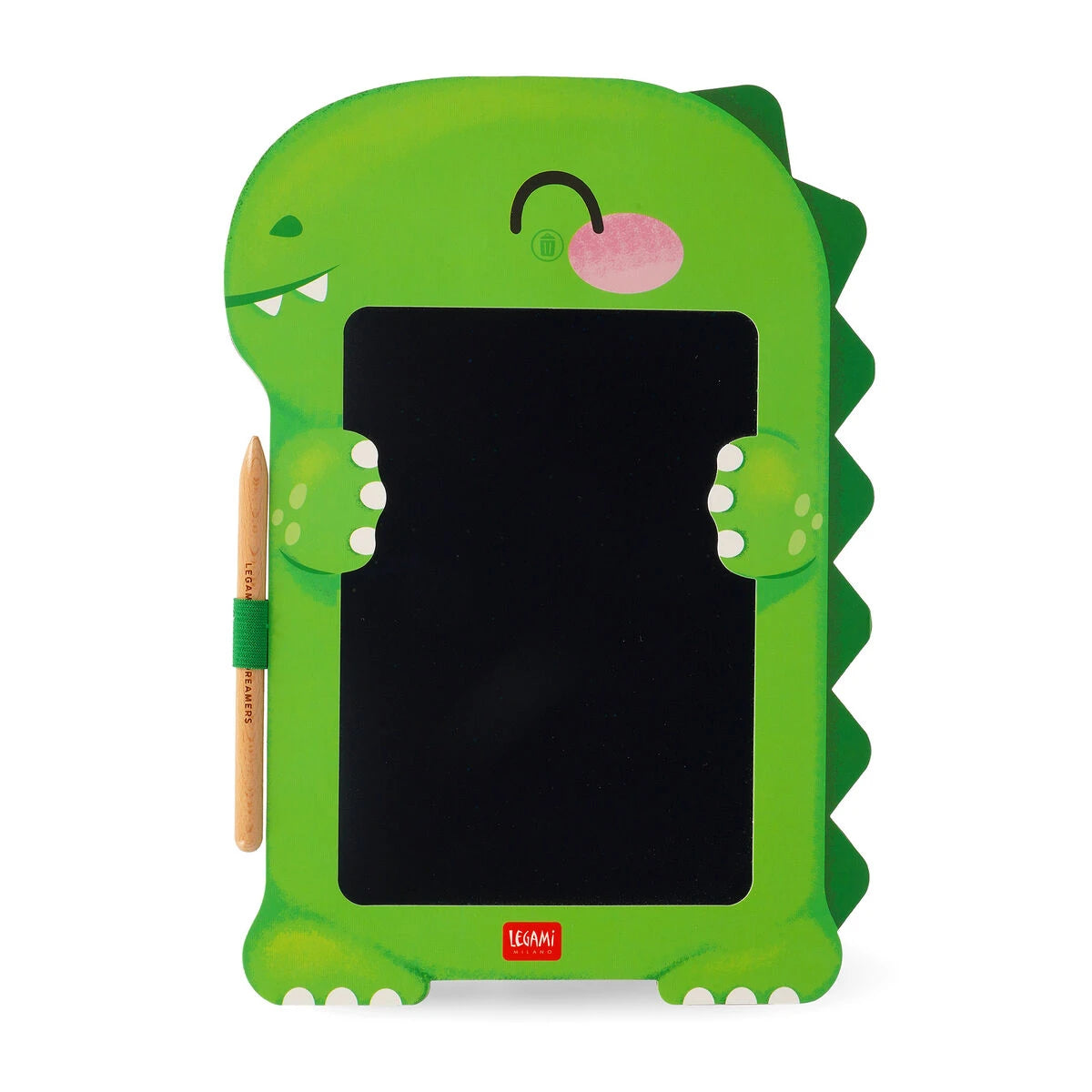 Legami - Kartonda Dinozor Taşınabilir LCD Çizim Tahtası - Sihirli Eskiz Tahtası