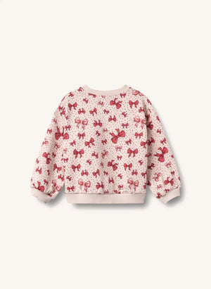 Wheat - Lia Düğümlü Sweatshirt, Organik Pamuk | Şeker Pembesi