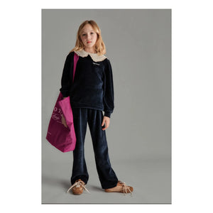 Mipounet - Margot Pantalón de Terciopelo | Azul Noche