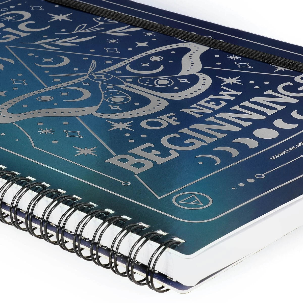 Legami - Illustrated Hard Hülle mit A4 Lined-Notizbuch - Moth - Jotter - Spiral-Bound