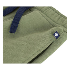 Petit Bateau - Düz polar jogger | Haki