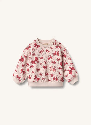 Wheat - Lia Düğümlü Sweatshirt, Organik Pamuk | Şeker Pembesi