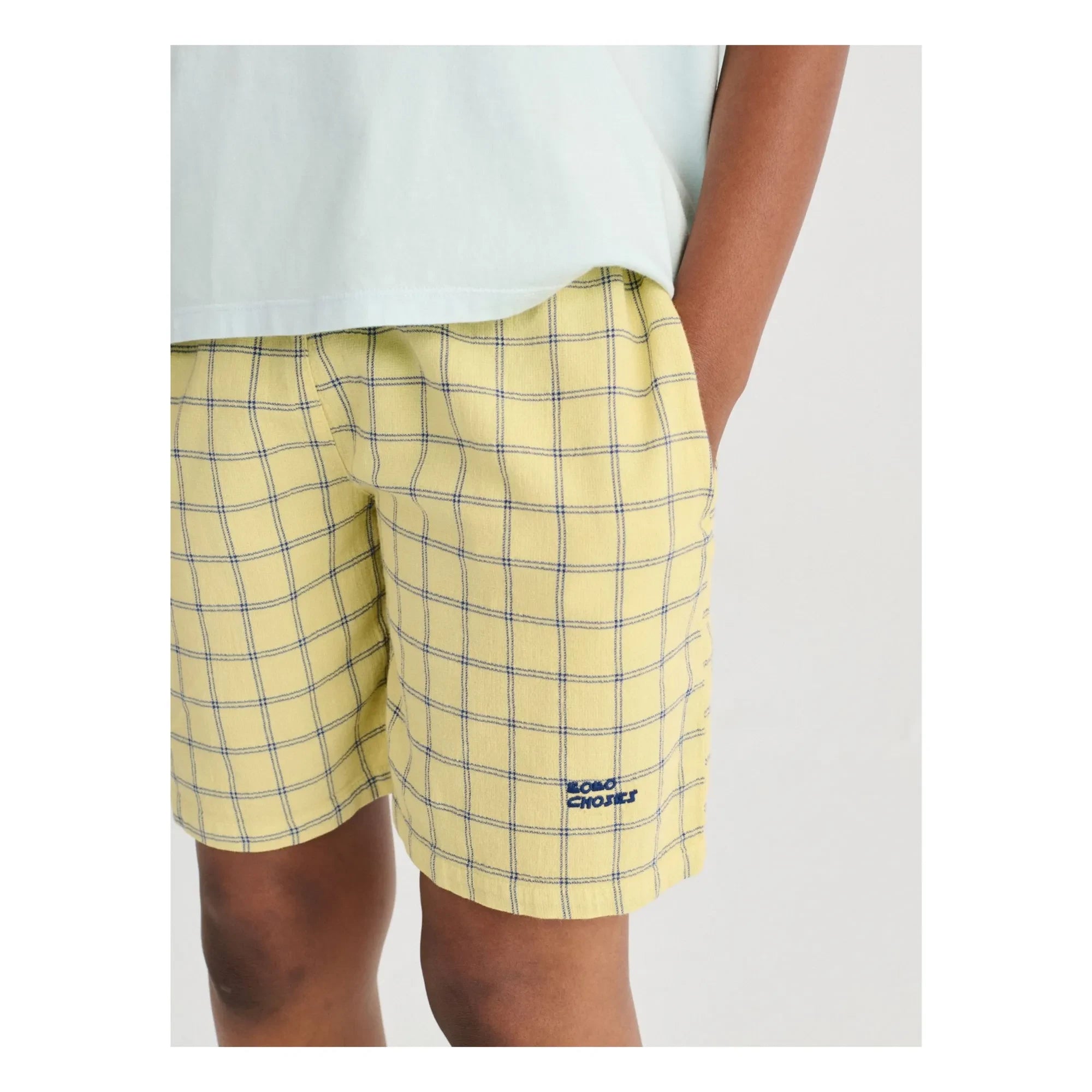 Bobo Choses - Bio-Baumwolle karierte Shorts | Gelb