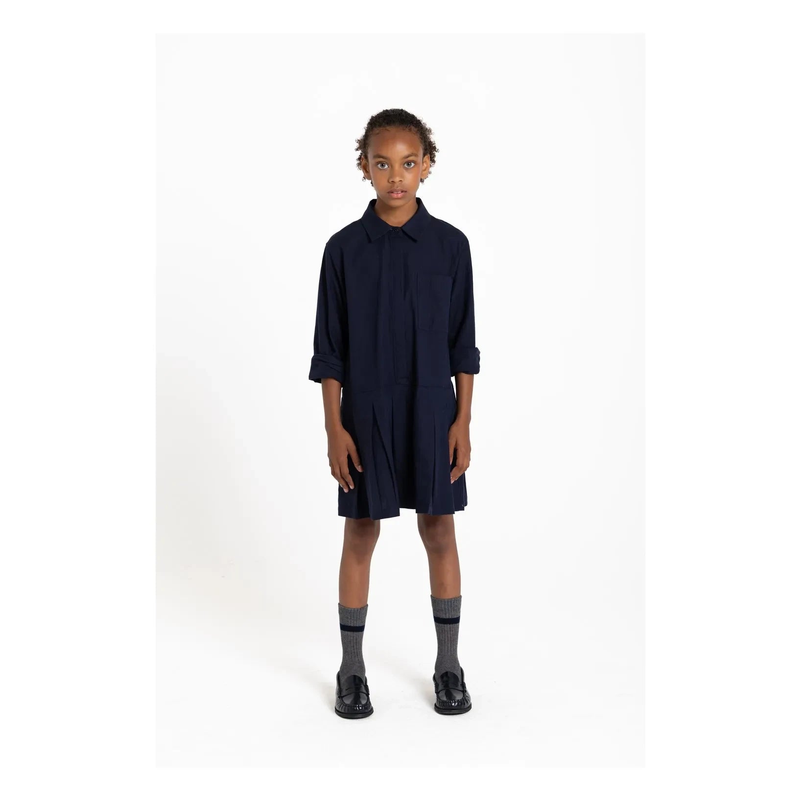 Smallable Kid - Crown gömlek elbise | Lacivert