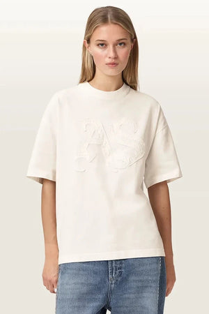 AllSaints تيشيرت قطني نسائي INSIGNIA