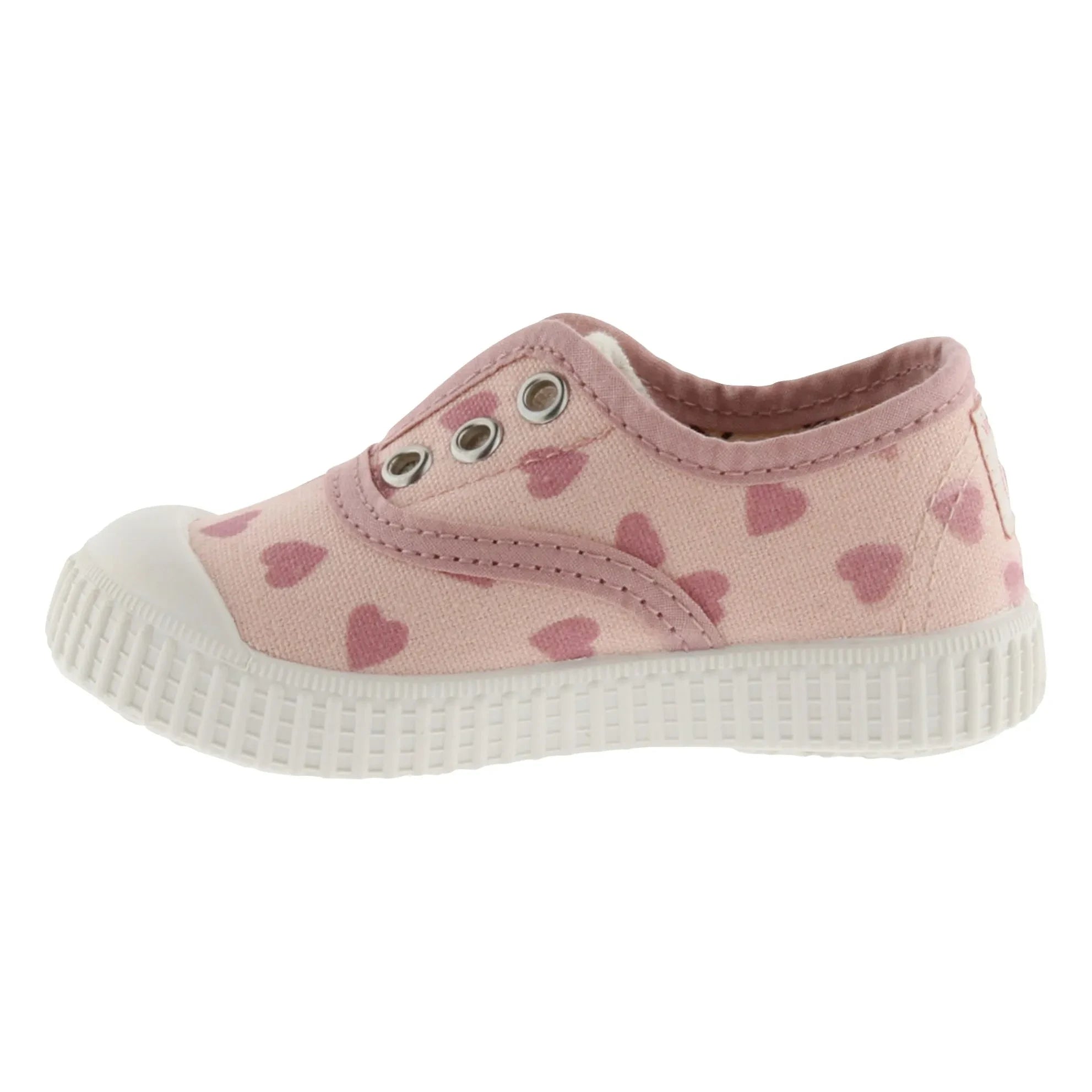 Victoria - Elastico Lona Hearts Sneakers | Toz Pembe