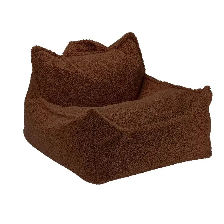 Wigiwama - Sillón de peluche marrón | Marrón oscuro