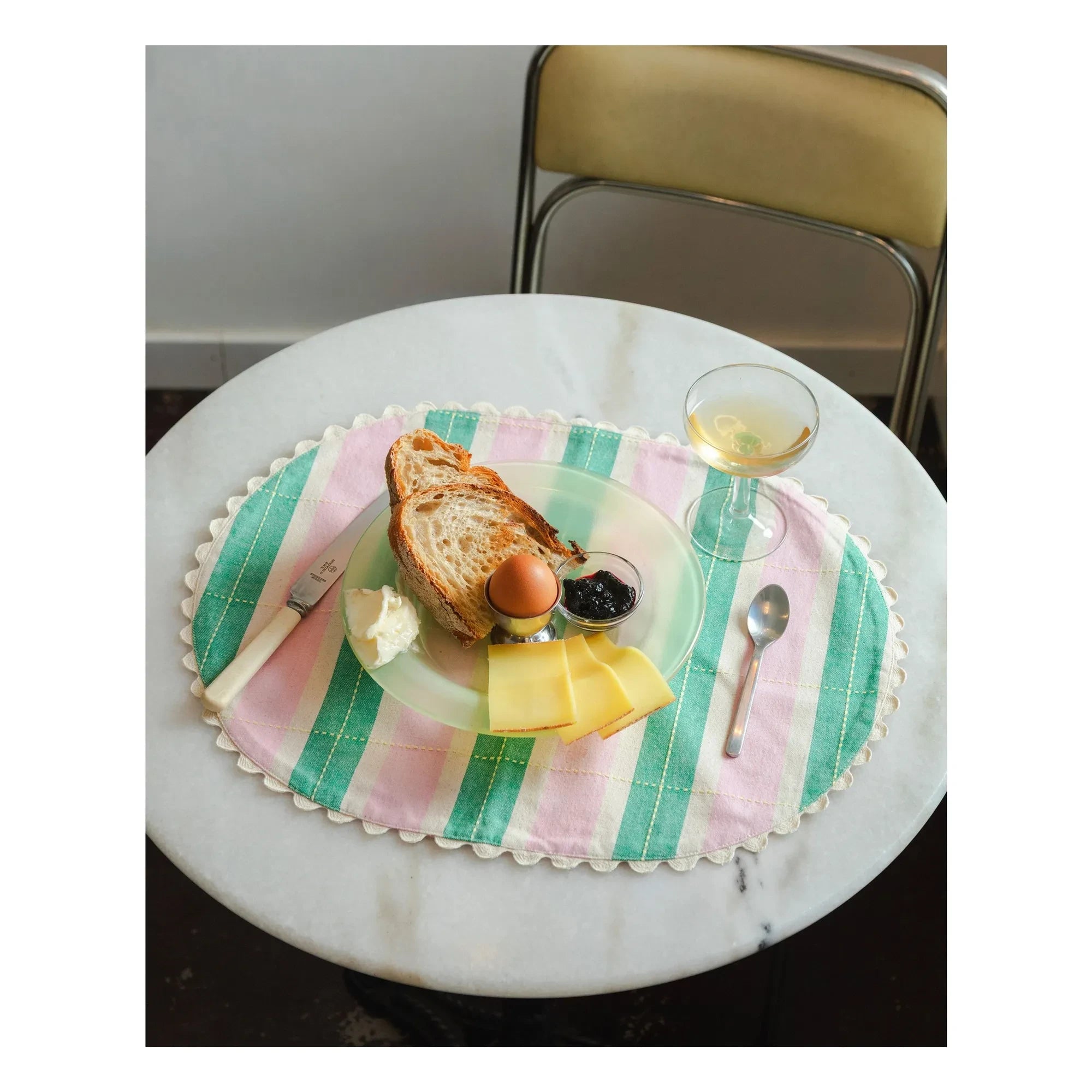 Tarta Gelatina - Organik pamuklu Amerikan servisleri - 2'li set | Yeşil