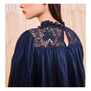 Ulla Johnson - Blusa Cornelia | Azul noche
