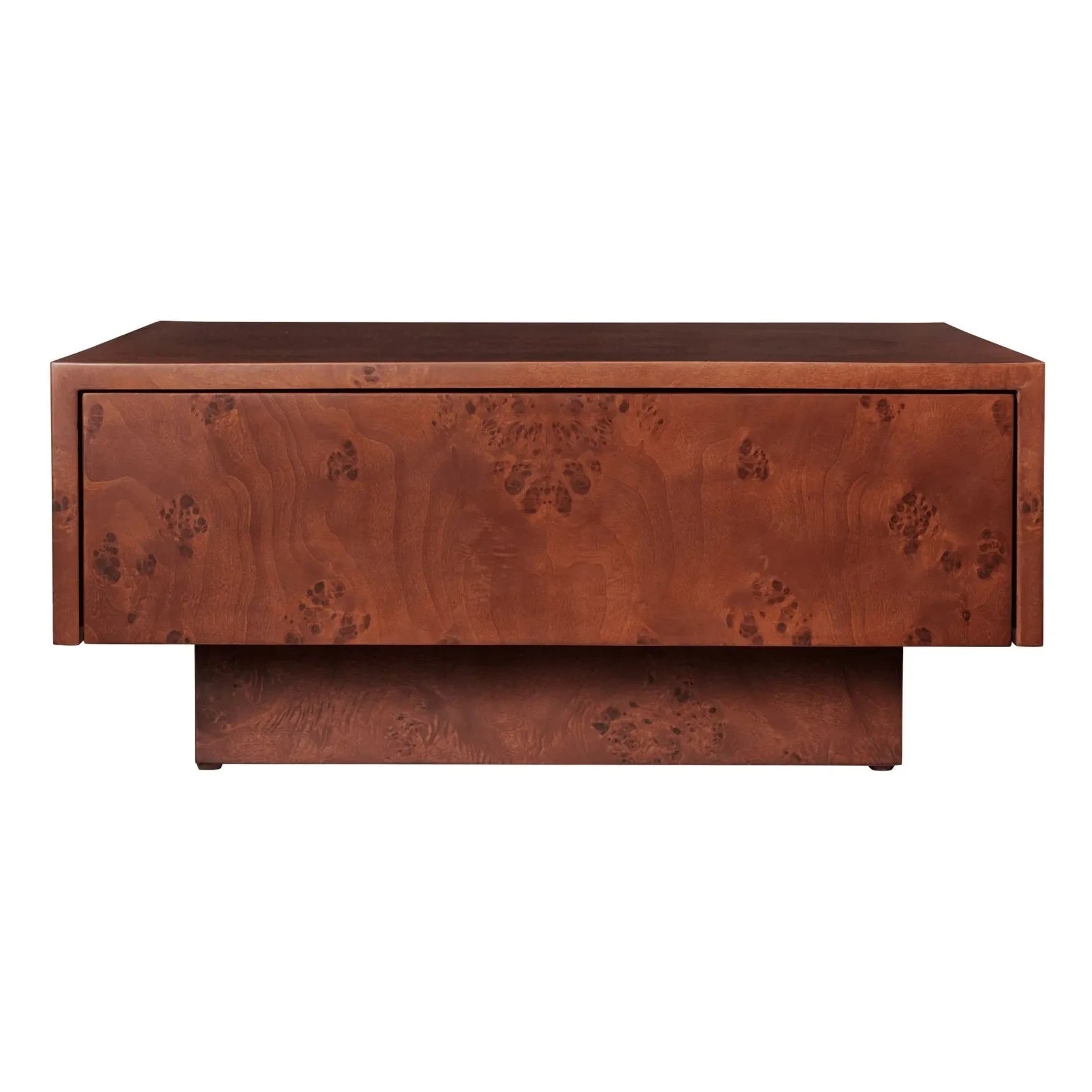 Ferm Living - FSC Blur Storage Beistelltisch mit Holzschublade | Dunkles Holz