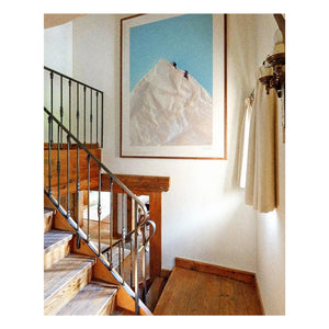 Ciel Glue - Mountain n°1 The Line poster - Sınırlı Üretim | Mavi