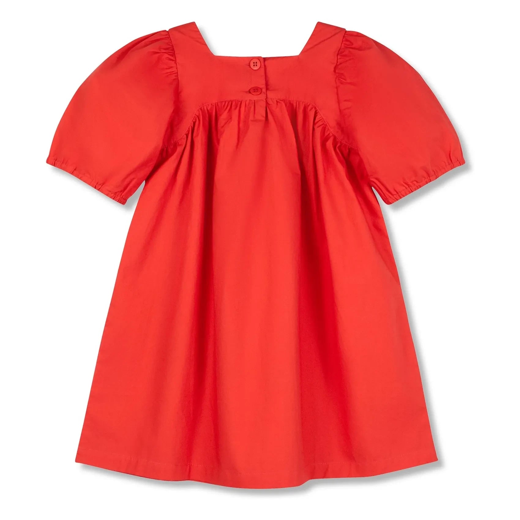 Wynken - Kabarık Düz Elbise | Kırmızı
