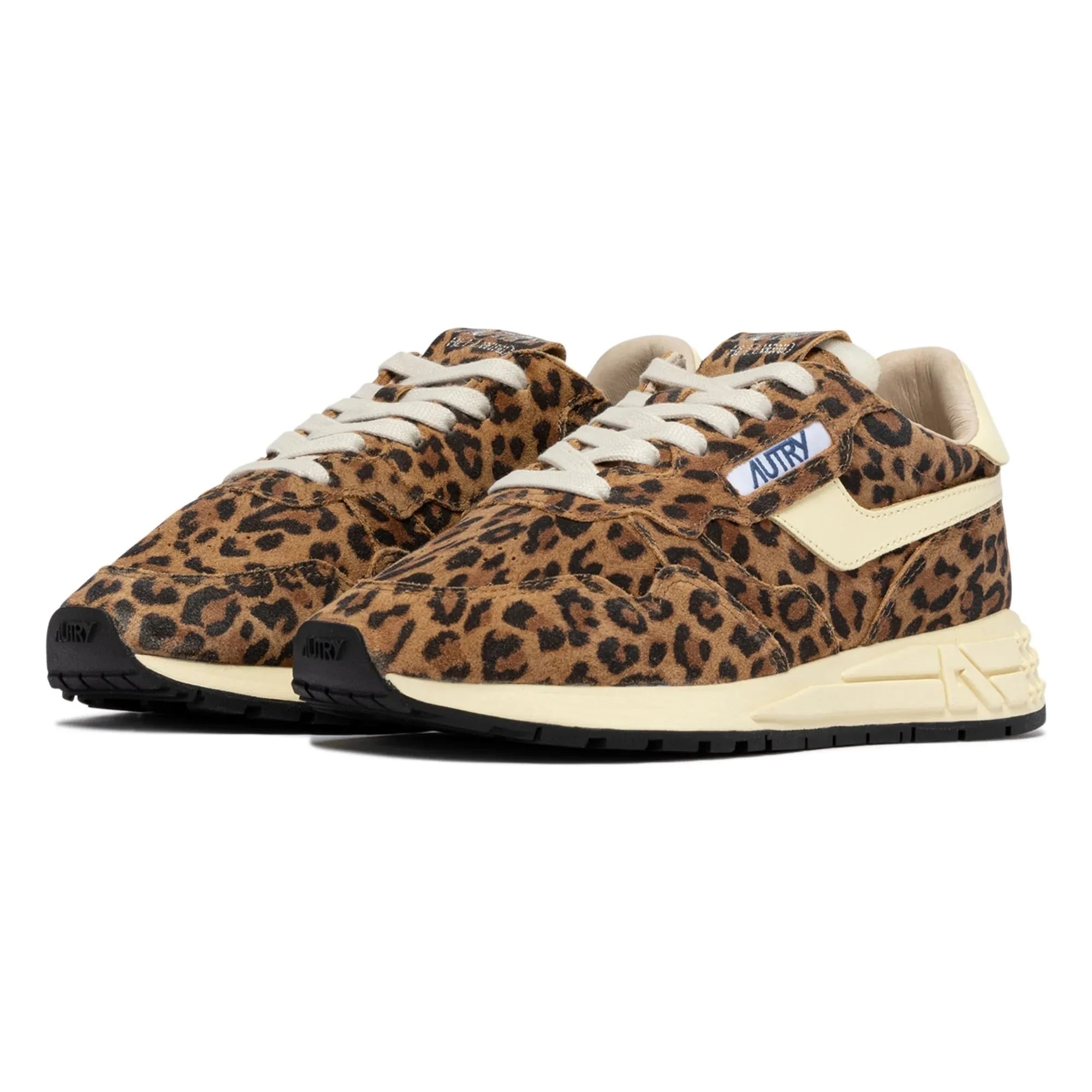 Autry - Reelwind Leopar Süet Sneakers | Kahverengi