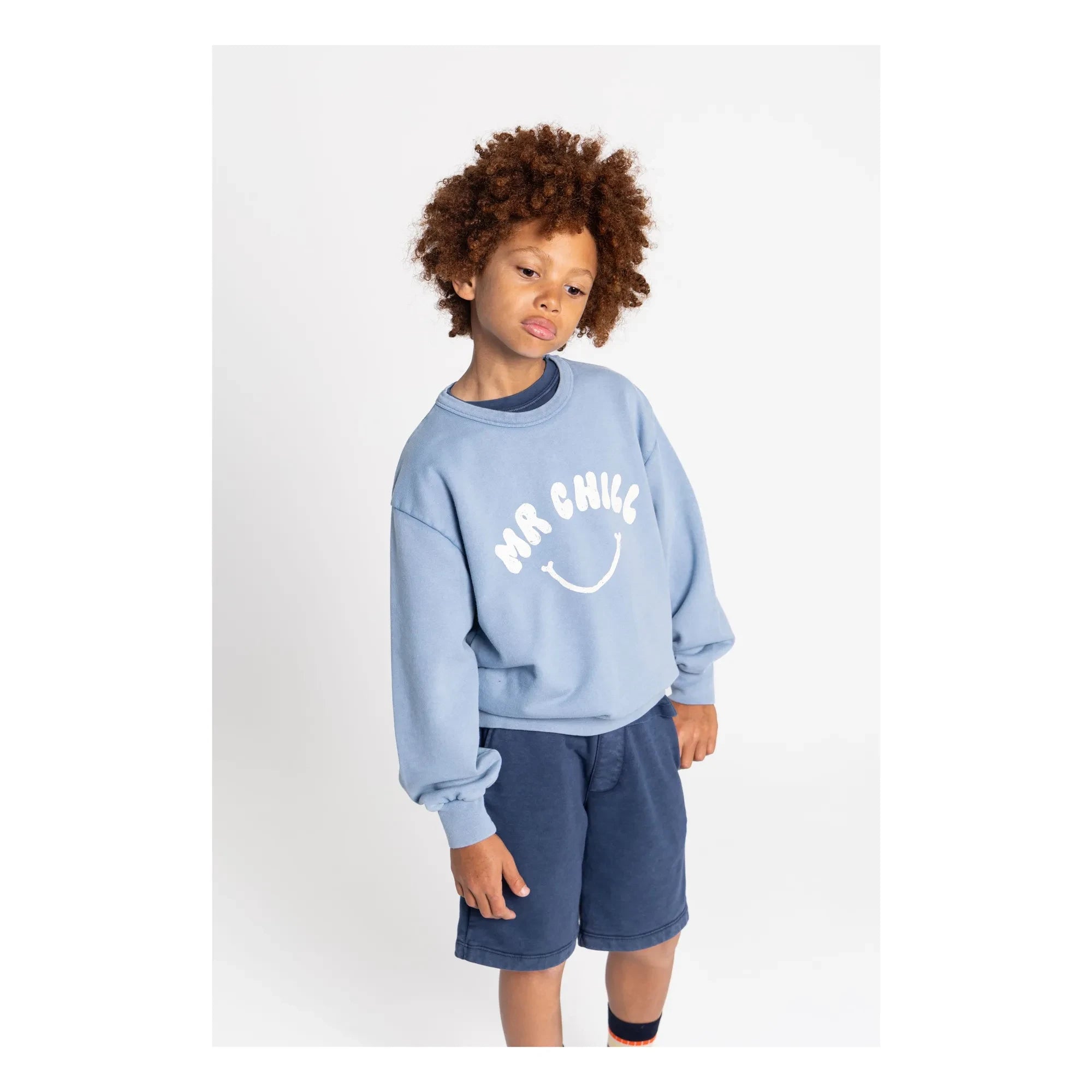Hundred Pieces - Ryde organik pamuk sweatshirt | Gri mavi