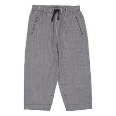 Copenhagen Colors - Organic Cotton Striped Pants | Navy Blue
