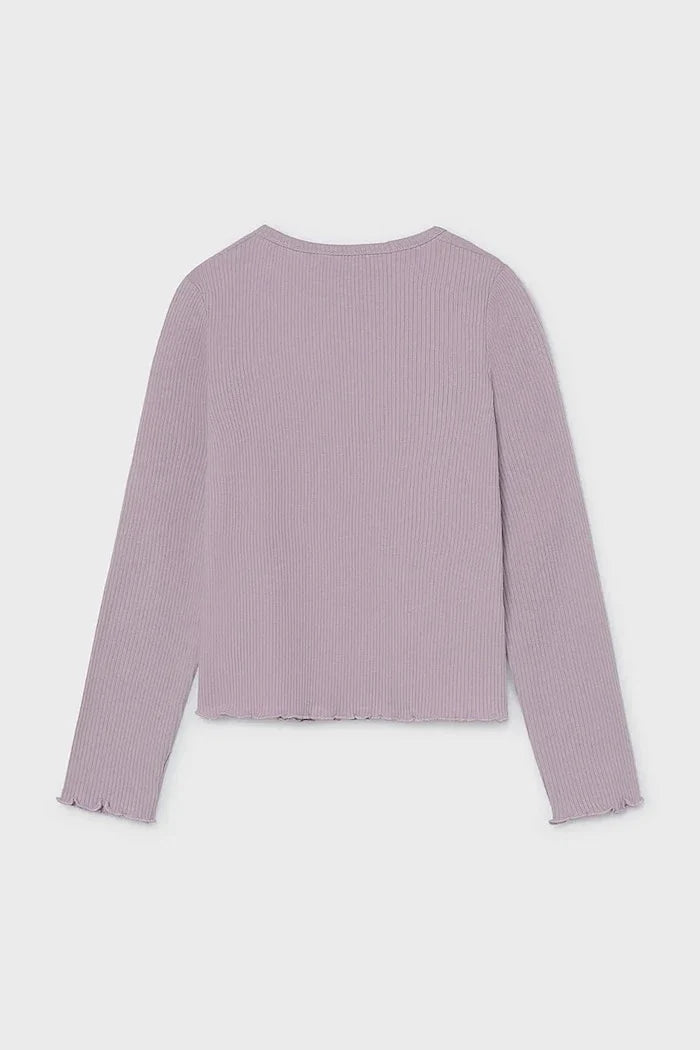Blusa Mayoral de manga larga de algodón y elastano para niños