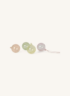 Ferm Living - Pastel Cam Yılbaşı Süsleri - 4'lü Set