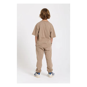 Smallable Kid - Rush Organic Cotton Jogger | Taupe Brown