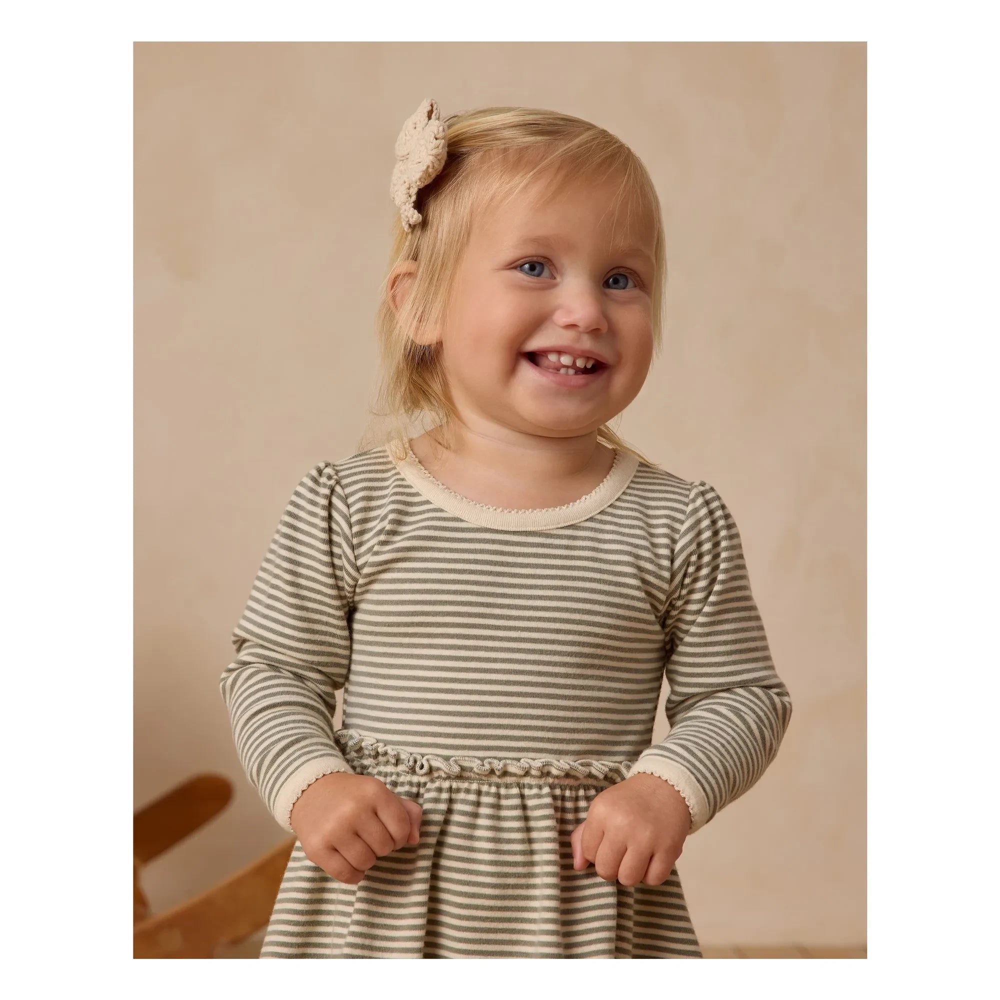 Quincy Mae - Barrette Knot Clip | Ecru