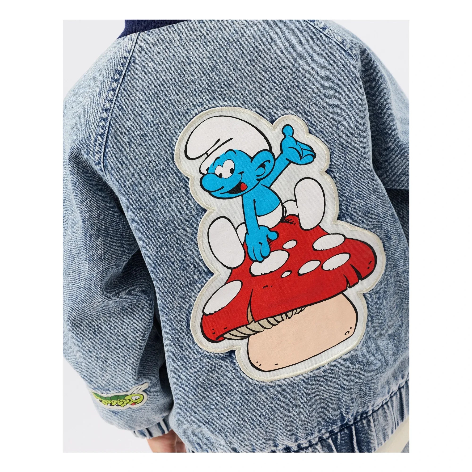 Goldie + Ace - Denim Jacket - Goldie + Ace x Schtroumpfs | Blue
