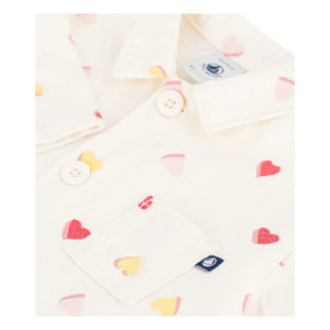 Petit Bateau - Mono Corazones | Crudo