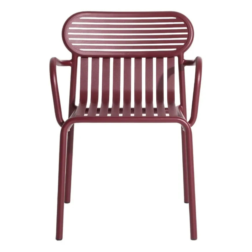 Petite friture - Kollu hafta sonu sandalyeleri - 2'li Set | Bordo