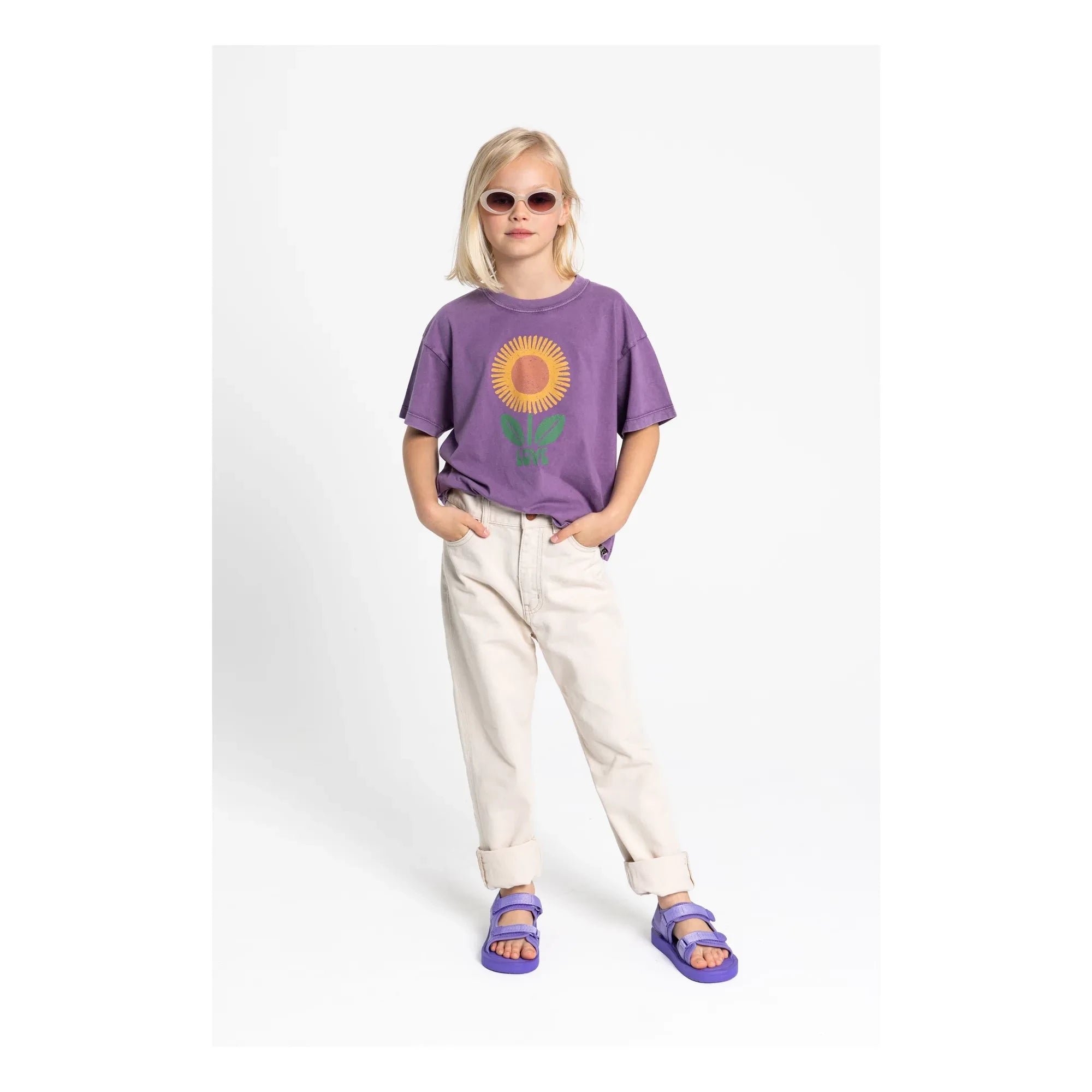 Hundred Pieces - Luna organik pamuk T-shirt | Mauve
