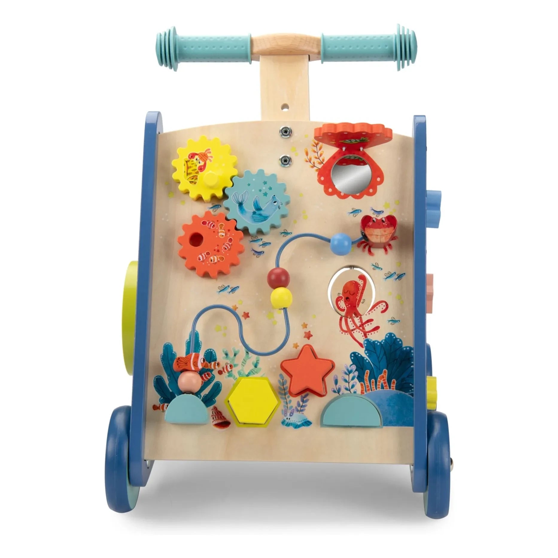 Moulin Roty - Les aventures de Paulie Activity Push Car | Blue