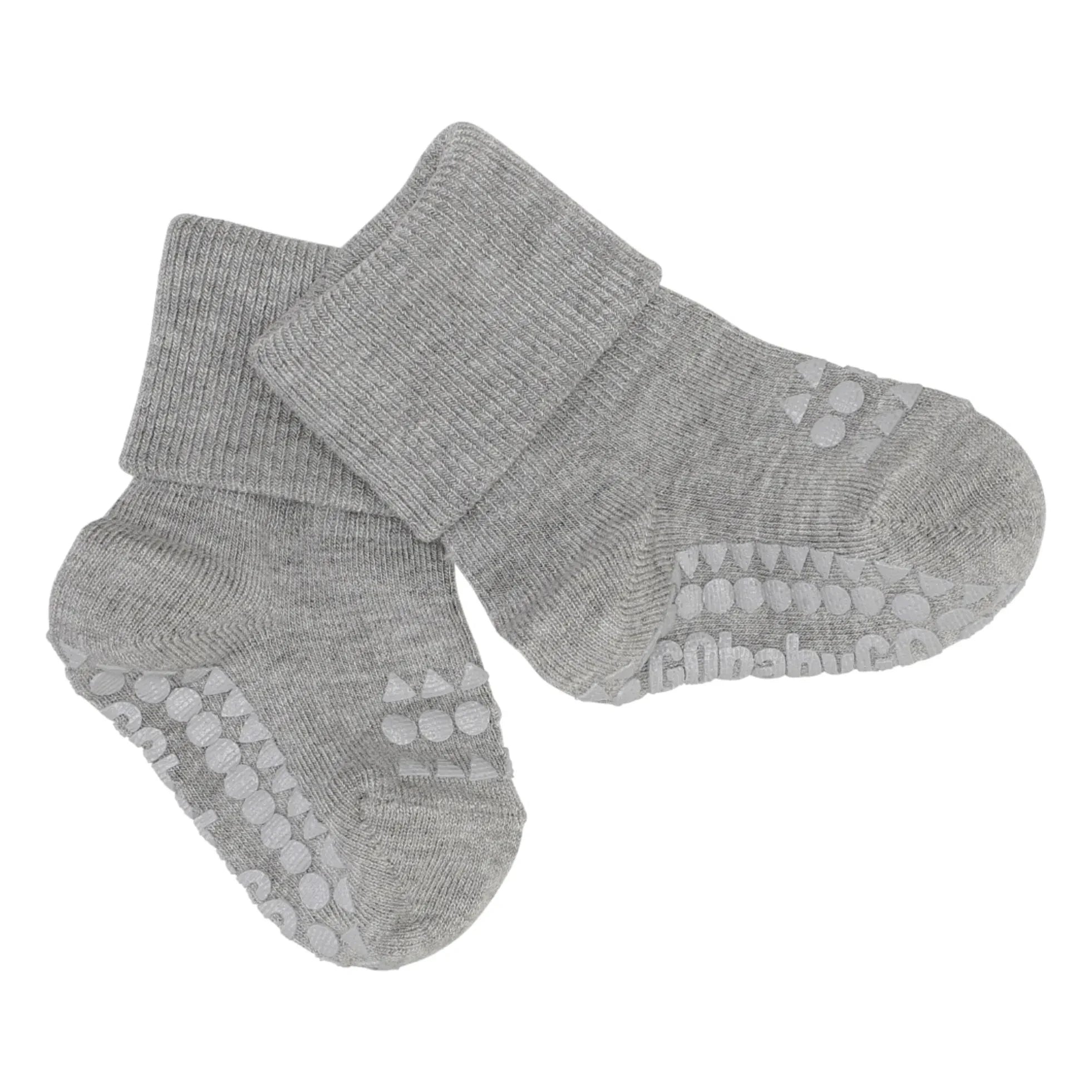 GOBABYGO - Pack de 4 pares de calcetines antideslizantes de bambú | Azul