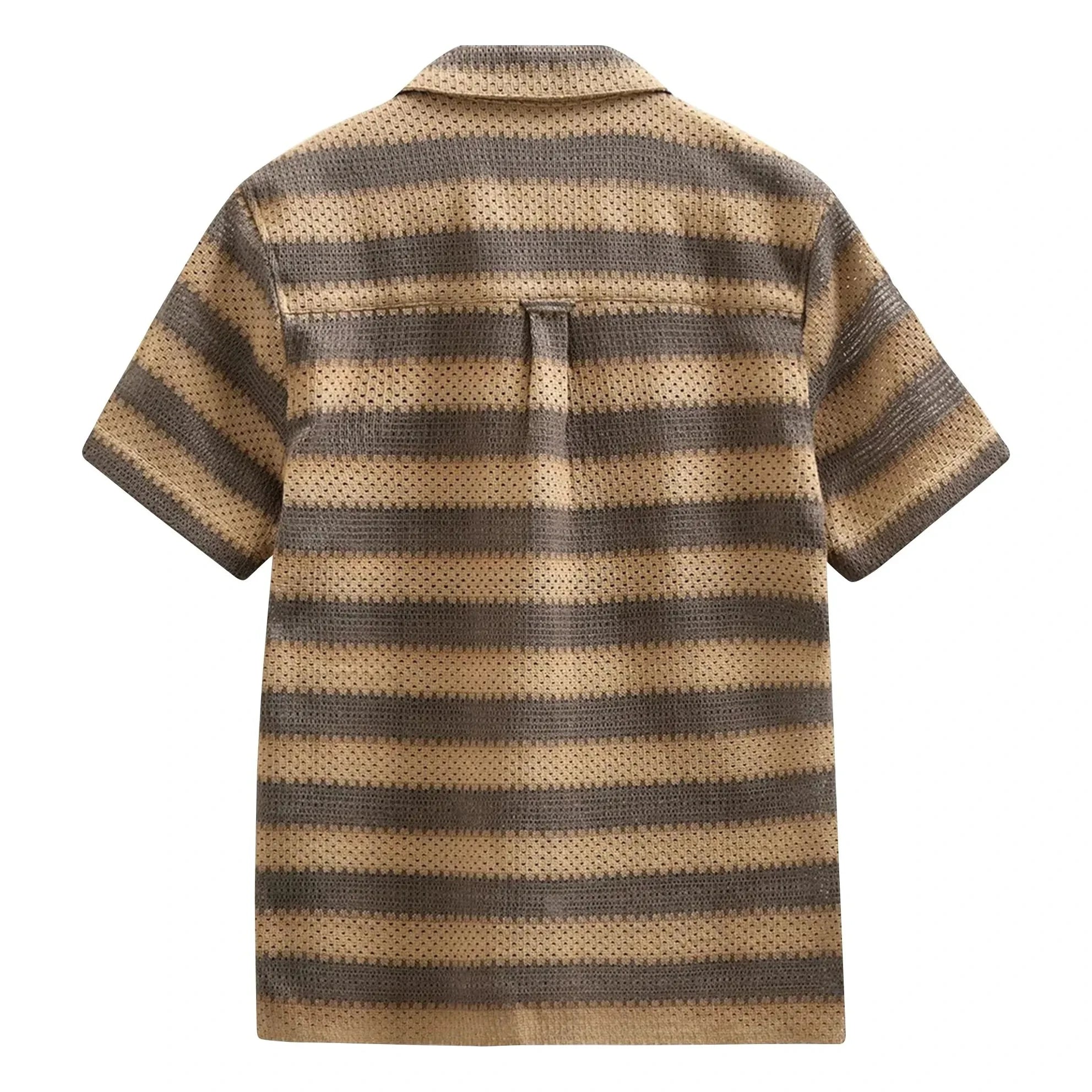 Anerkjendt - Akleander Striped Shirt | Light Brown