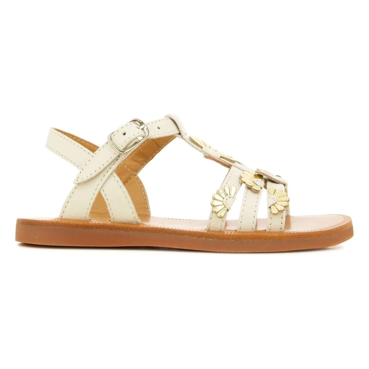 Pom d'Api - Plagette Multi Daisy sandaletler | Krem