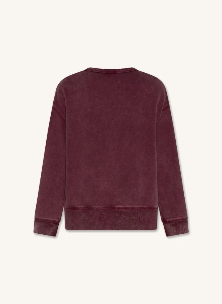 AO76 - Oscar Anniversary recycelter Baumwoll-Sweatshirt | Burgunder