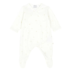 Bonpoint - Cherry Jersey Romper Pajamas | Gold