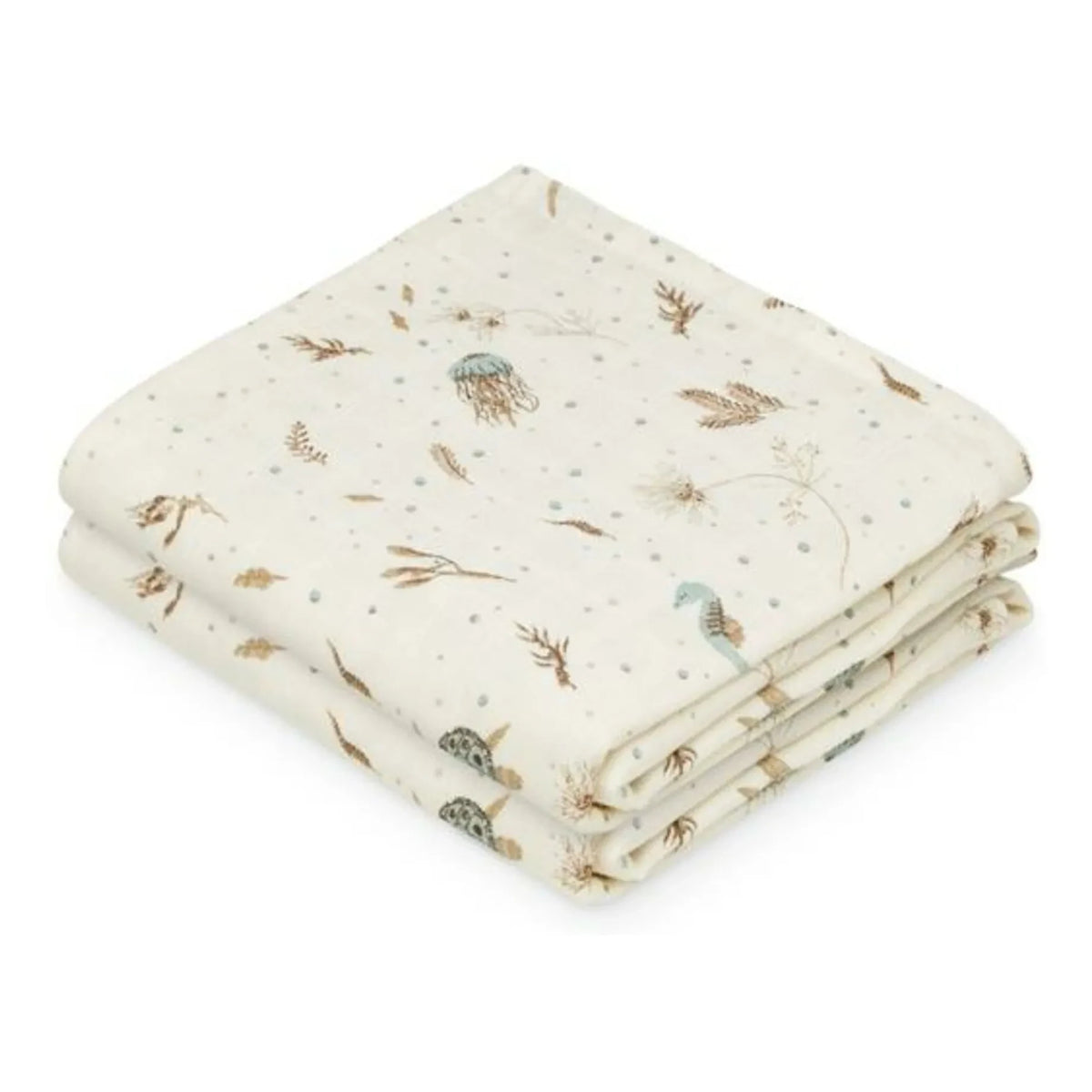 Cam Cam - Sea Garden Bebek Bezi - 2'li Set | Mavi