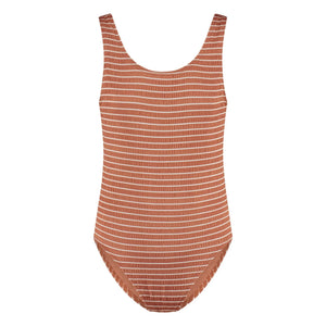 Beachlife - Geri Dönüştürülmüş Lifli Çizgili Mayo | Caramel