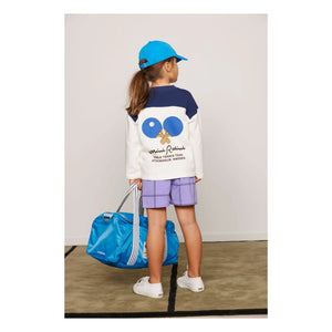 Mini Rodini - Organik pamuk Ping Pong sweatshirt | Beyaz