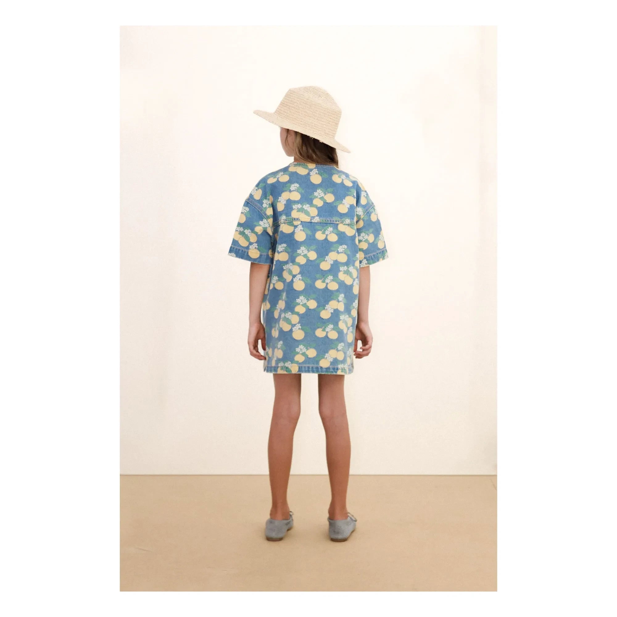 Tinycottons - Orange Denim Dress | Blue