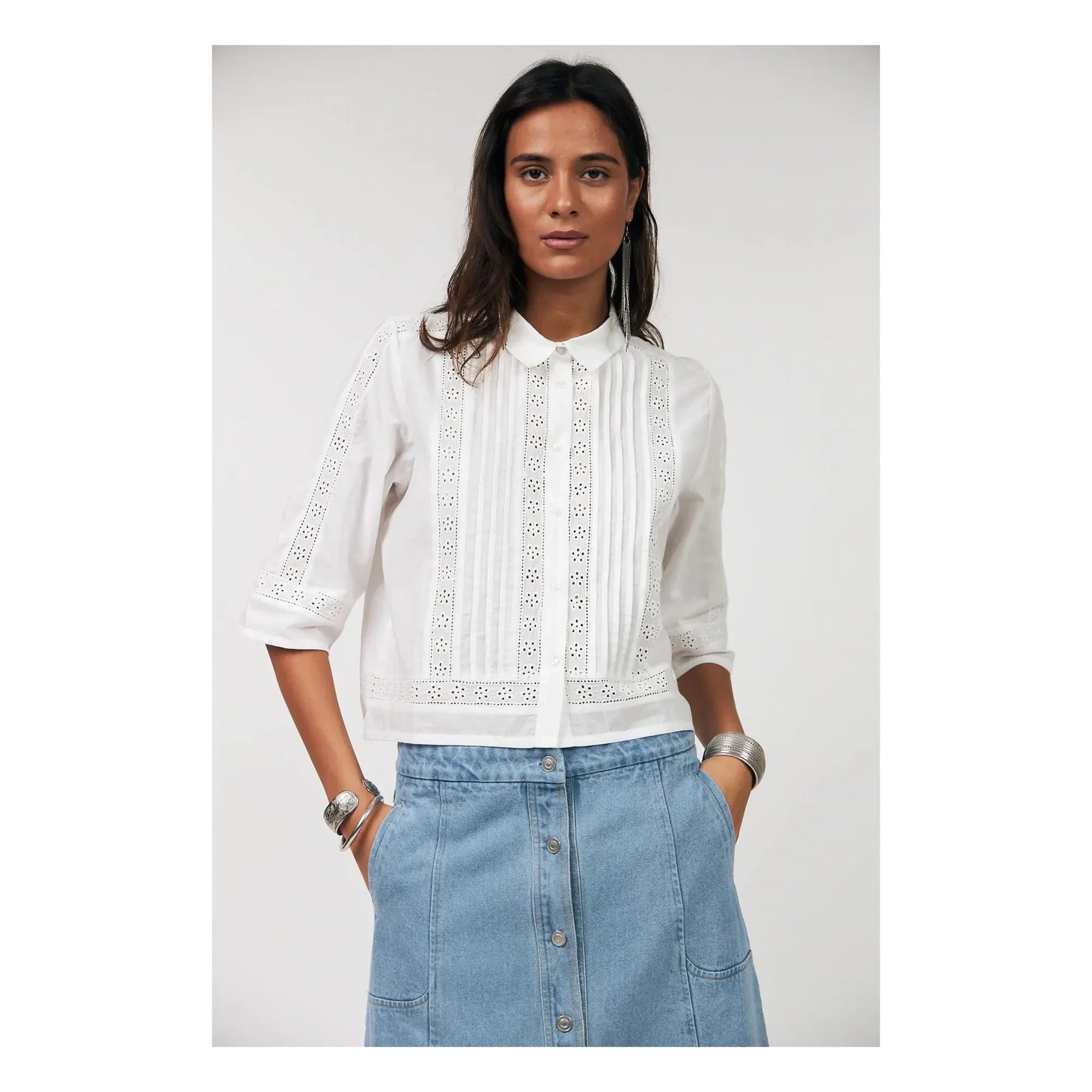 Lollys Laundry - Amora Pamuk Gömlek | Beyaz