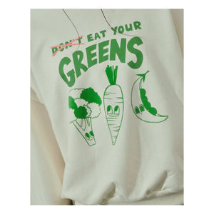 Gingersnaps - Serena Eat Your Greens sweatshirt | Beyaz