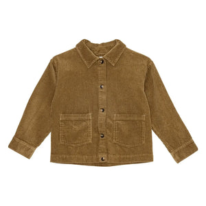 brunobruno nation - Sena Overshirt de terciopelo de algodón orgánico | Mostaza