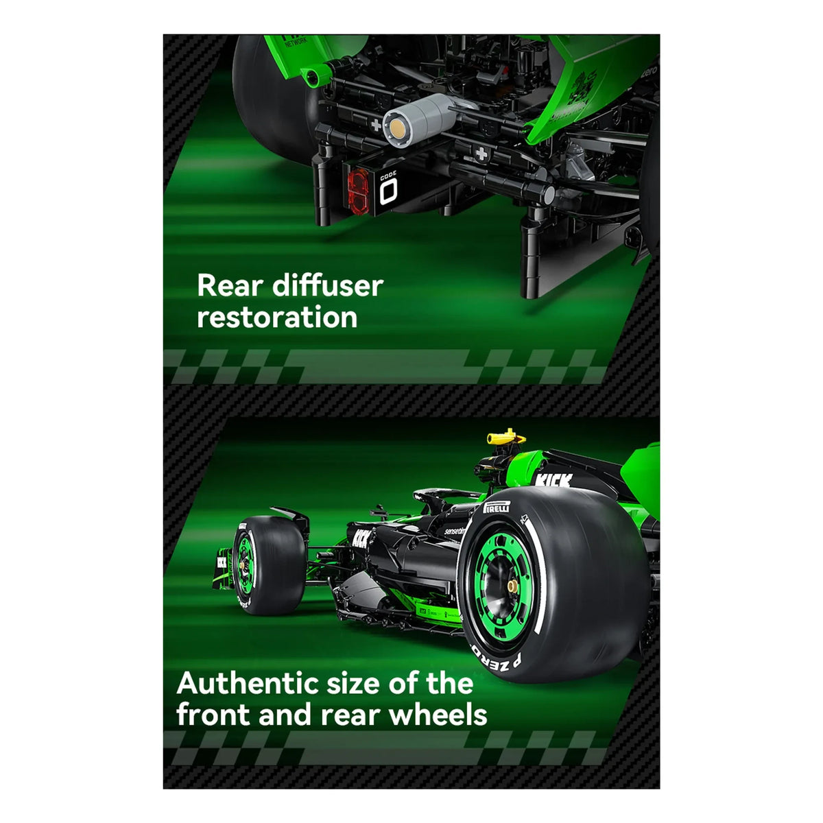Cada - Bausatz 1:8 - KICK Sauber F1 Team C44 2024 - 2.553 Teile