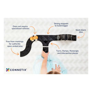 Connetix - Roads Creative pack - 48 Parça | Siyah