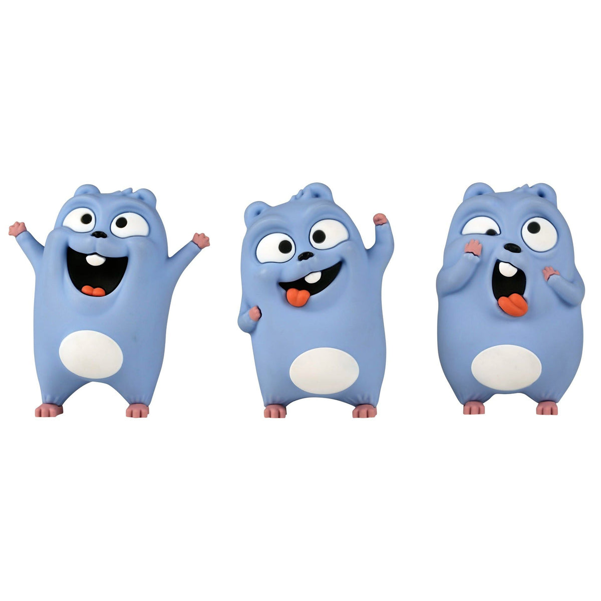 Grizzy y los Lemmings - Juguete de figura de 3 Lemmings