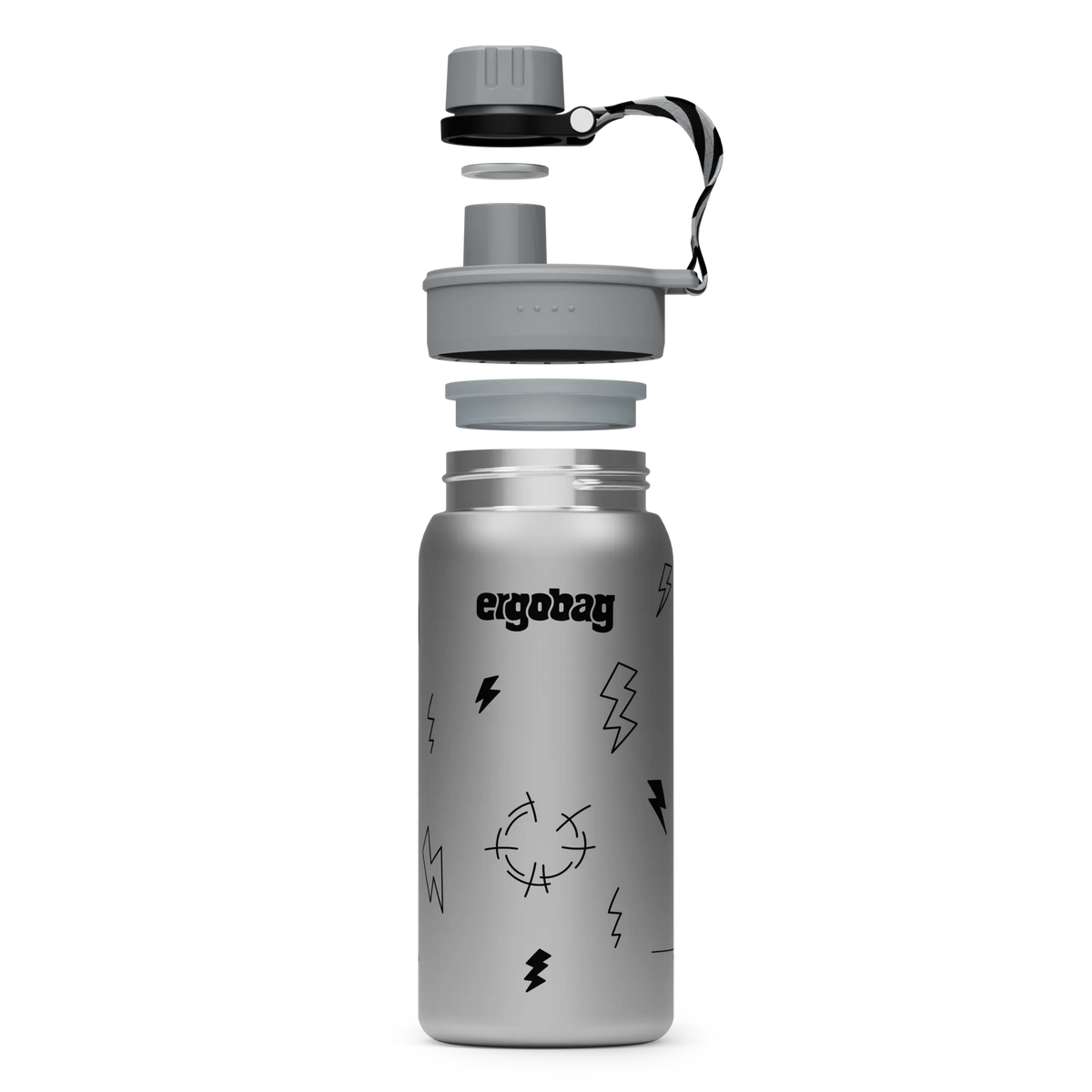 Ergobag - Botella de acero inoxidable Thunderstorm