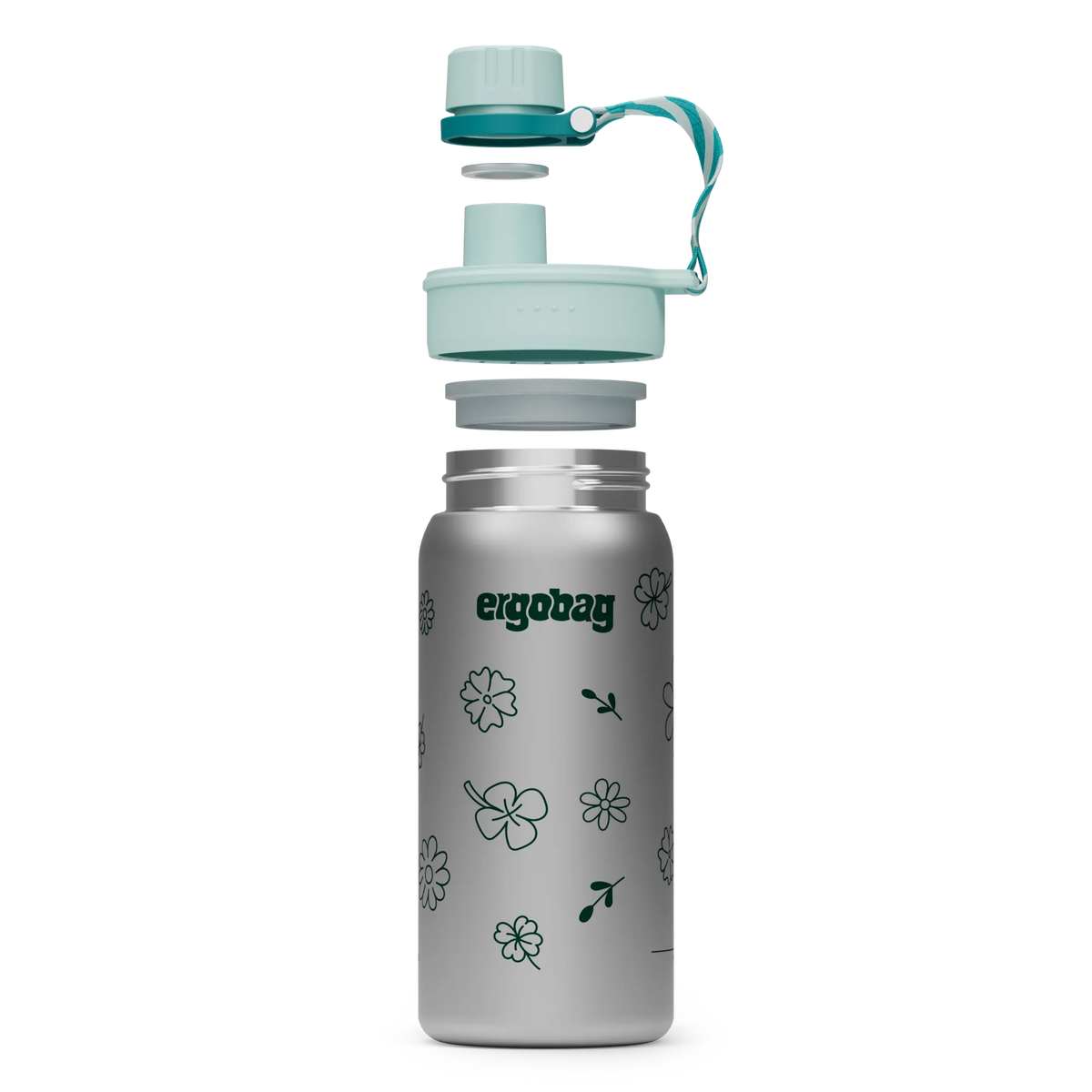 Ergobag - Stainless Steel Bottle Flowers