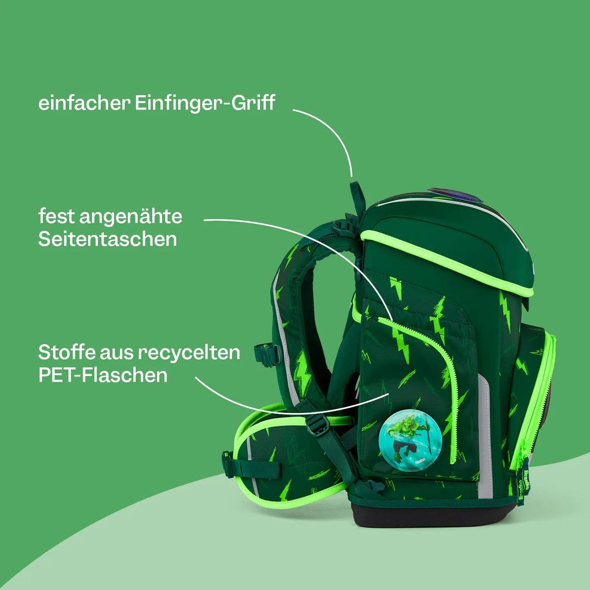 Ergobag - Cubo Okul Çantası Seti Firebear Dragon