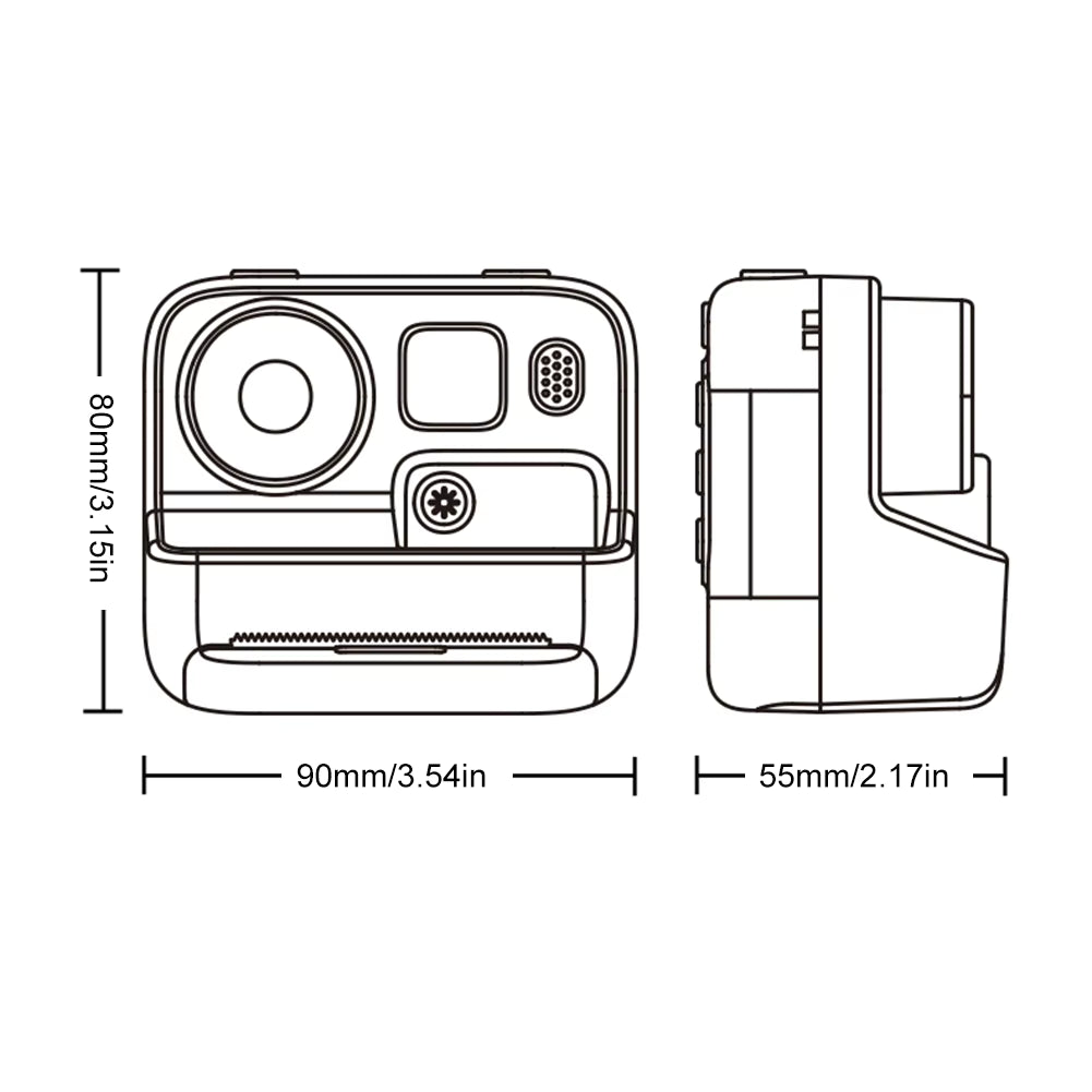 iPixi – Instant Print Digital Photo and Video Camera Orange