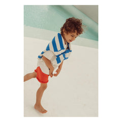 THE LiTTLE POETS - Jobim Gestrickte Shorts aus Bio-Baumwolle | Rot