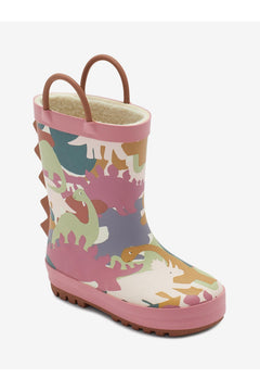 KidyLove - Dinosaur Patterned Children's Winter and Rain Boots with Handles - 25.5 